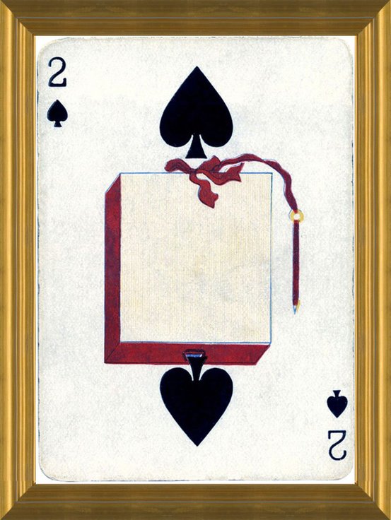 Art Prints of Playing Card, 9 of Spades