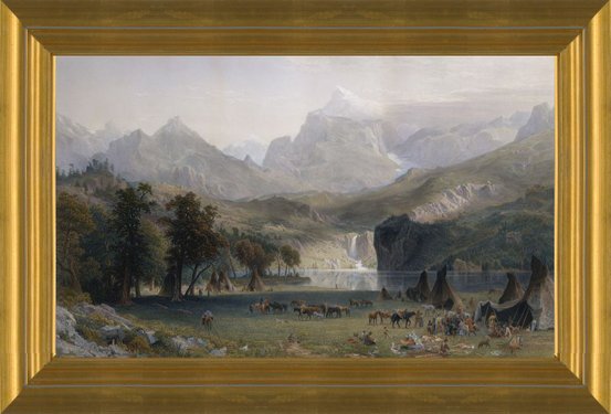 Albert Bierstadt -Great American Art The Rocky Mountain Landers Peak-c.1863