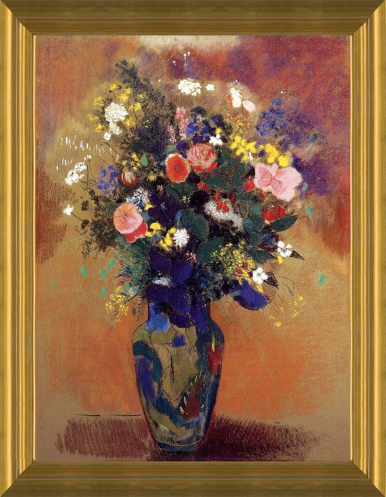 Prints and cards of Bouquet in a Persian Vase by Odilon Redon
