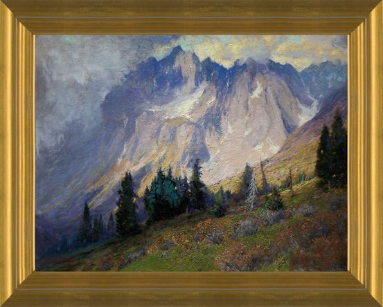 Art prints of Gathering Storm in Near the San Juan Mountains by Charles Partridge Adams