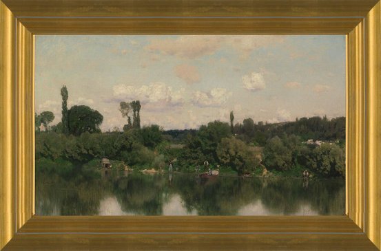 Art Prints of On the Seine by Martín Rico y Ortega