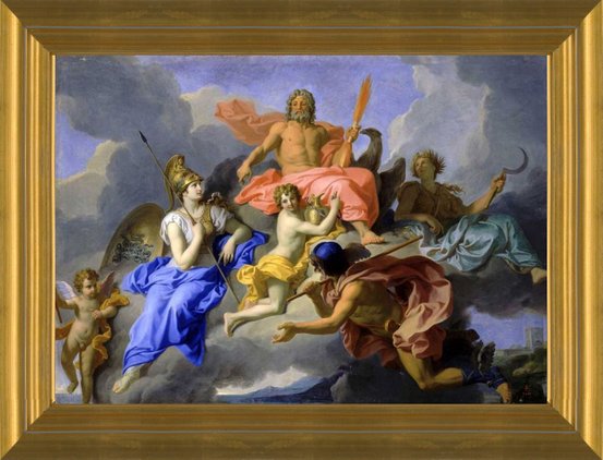 Art Prints of Minerva and the Triumph of Jupiter, 1706 by Rene