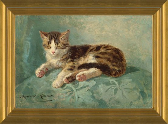 Art Prints of Cat Nap by Henriette Ronner Knip