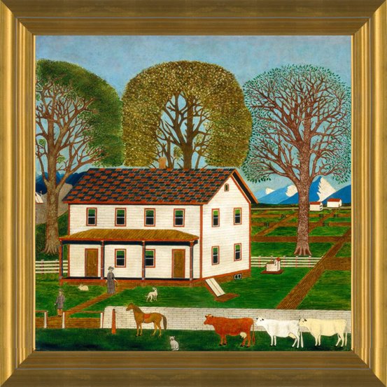 Art Prints of Farmhouse in Mahantango Valley by 19th c. American