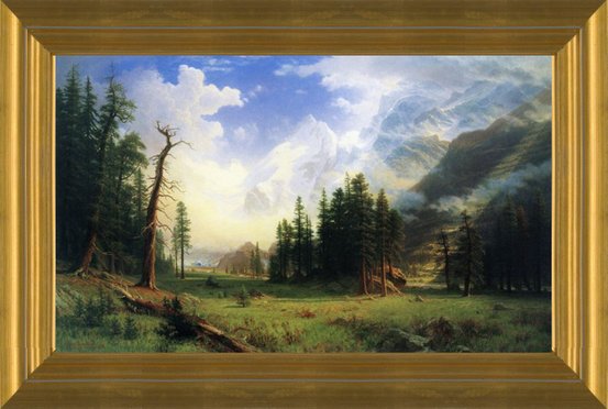 Art Prints Of Mountain Landscape 1895 By Albert Bierstadt